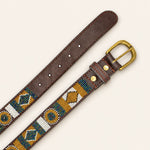 Afbeelding laden in galerijweergave, Ceinture en perles et cuir Gigi Scottie