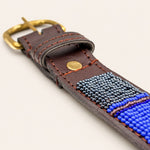 Load image into Gallery viewer, Ceinture en perles et cuir Gigi Chapka
