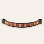 Afbeelding laden in galerijweergave, Frontal cheval en perles et cuir Gigi Valhia