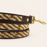 Afbeelding laden in galerijweergave, Laisse pour chien en perles et cuir Gigi Sahara