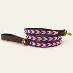 Afbeelding laden in galerijweergave, Laisse pour chien en perles et cuir Gigi Lilac