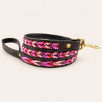 Charger l'image dans la galerie, Laisse pour chien en perles et cuir Gigi Themba