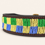 Bild in Galerieansicht laden, Collier pour chien en perles et cuir Gigi Riviera