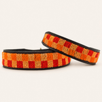 Afbeelding laden in galerijweergave, Collier pour chien en perles et cuir Gigi Paprika