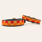 Afbeelding laden in galerijweergave, Collier pour chien en perles et cuir Gigi Paprika