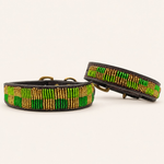 Afbeelding laden in galerijweergave, Collier pour chien en perles et cuir Gigi Olive