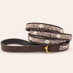 Charger l'image dans la galerie, Laisse pour chien en perles et cuir Gigi Violette