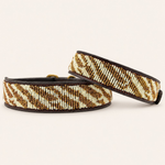 Afbeelding laden in galerijweergave, Collier pour chien en perles et cuir Gigi Sahara