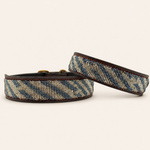 Afbeelding laden in galerijweergave, Collier pour chien en perles et cuir Gigi Zenya