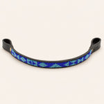 Afbeelding laden in galerijweergave, Frontal cheval en perles et cuir Gigi Azure