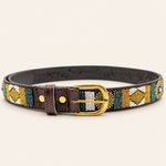 Afbeelding laden in galerijweergave, Ceinture en perles et cuir Gigi Scottie