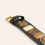 Bild in Galerieansicht laden, Ceinture en perles et cuir Gigi Golden