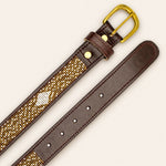 Afbeelding laden in galerijweergave, Ceinture en perles et cuir Gigi Coast