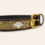 Afbeelding laden in galerijweergave, Ceinture en perles et cuir Gigi Coast