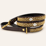 Bild in Galerieansicht laden, Laisse pour chien en perles et cuir Gigi Coast