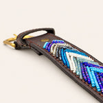 Bild in Galerieansicht laden, Ceinture en perles et cuir Gigi Dito