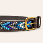 Bild in Galerieansicht laden, Ceinture en perles et cuir Gigi Dito