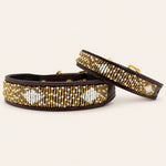 Bild in Galerieansicht laden, Collier pour chien en perles et cuir Gigi Coast