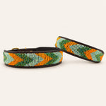 Afbeelding laden in galerijweergave, Collier pour chien en perles et cuir Gigi Clémentine