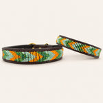 Afbeelding laden in galerijweergave, Collier pour chien en perles et cuir Gigi Clémentine
