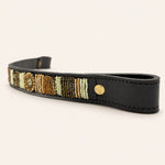 Afbeelding laden in galerijweergave, Frontal cheval en perles et cuir Gigi Golden