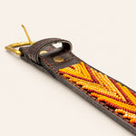Bild in Galerieansicht laden, Ceinture en perles et cuir Gigi Katniss