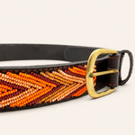 Bild in Galerieansicht laden, Ceinture en perles et cuir Gigi Katniss