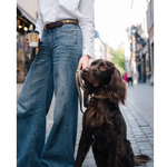 Bild in Galerieansicht laden, Laisse pour chien en perles et cuir Gigi Coast