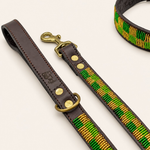 Afbeelding laden in galerijweergave, Laisse pour chien en perles et cuir Gigi Olive