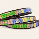 Load image into Gallery viewer, Laisse pour chien en perles et cuir Gigi Charlie