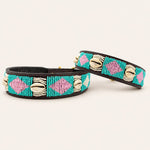 Afbeelding laden in galerijweergave, Collier pour chien en perles et cuir Gigi Seashell