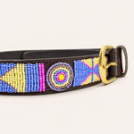 Charger l'image dans la galerie, Ceinture en perles et cuir Gigi Olga