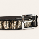 Afbeelding laden in galerijweergave, Ceinture en perles et cuir Gigi Nova Light