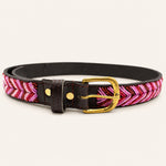 Afbeelding laden in galerijweergave, Ceinture en perles et cuir Gigi Themba