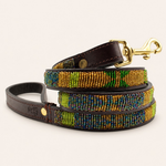Bild in Galerieansicht laden, Laisse pour chien en perles et cuir Gigi Rudy