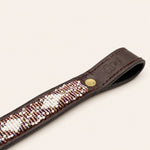 Afbeelding laden in galerijweergave, Frontal cheval en perles et cuir Gigi Violette