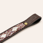 Afbeelding laden in galerijweergave, Frontal cheval en perles et cuir Gigi Violette