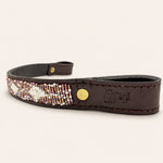Afbeelding laden in galerijweergave, Frontal cheval en perles et cuir Gigi Violette