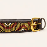 Afbeelding laden in galerijweergave, Ceinture en perles et cuir Gigi Wavy