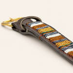 Afbeelding laden in galerijweergave, Ceinture en perles et cuir Gigi Titan