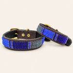 Bild in Galerieansicht laden, Collier pour chien en perles et cuir Gigi Chapka