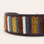Afbeelding laden in galerijweergave, Collier pour chien en perles et cuir Gigi Titan