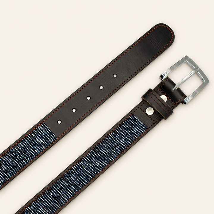 Ceinture en perles et cuir Gigi Nova