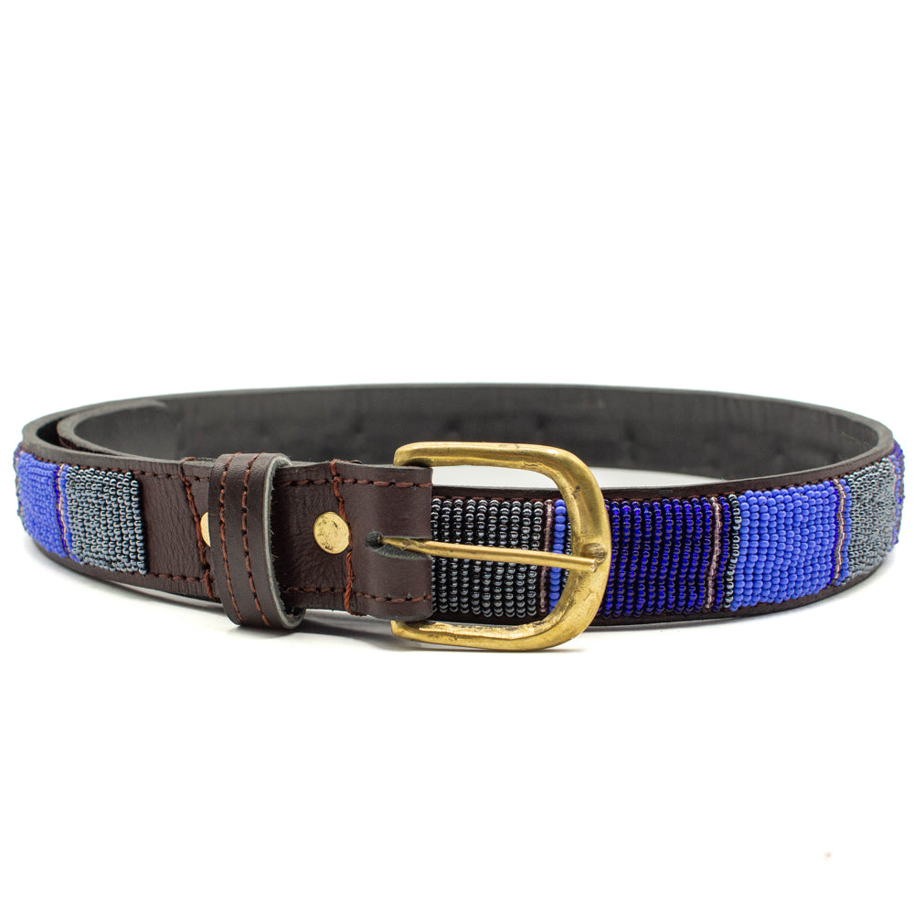 Ceinture en perles et cuir Gigi Chapka