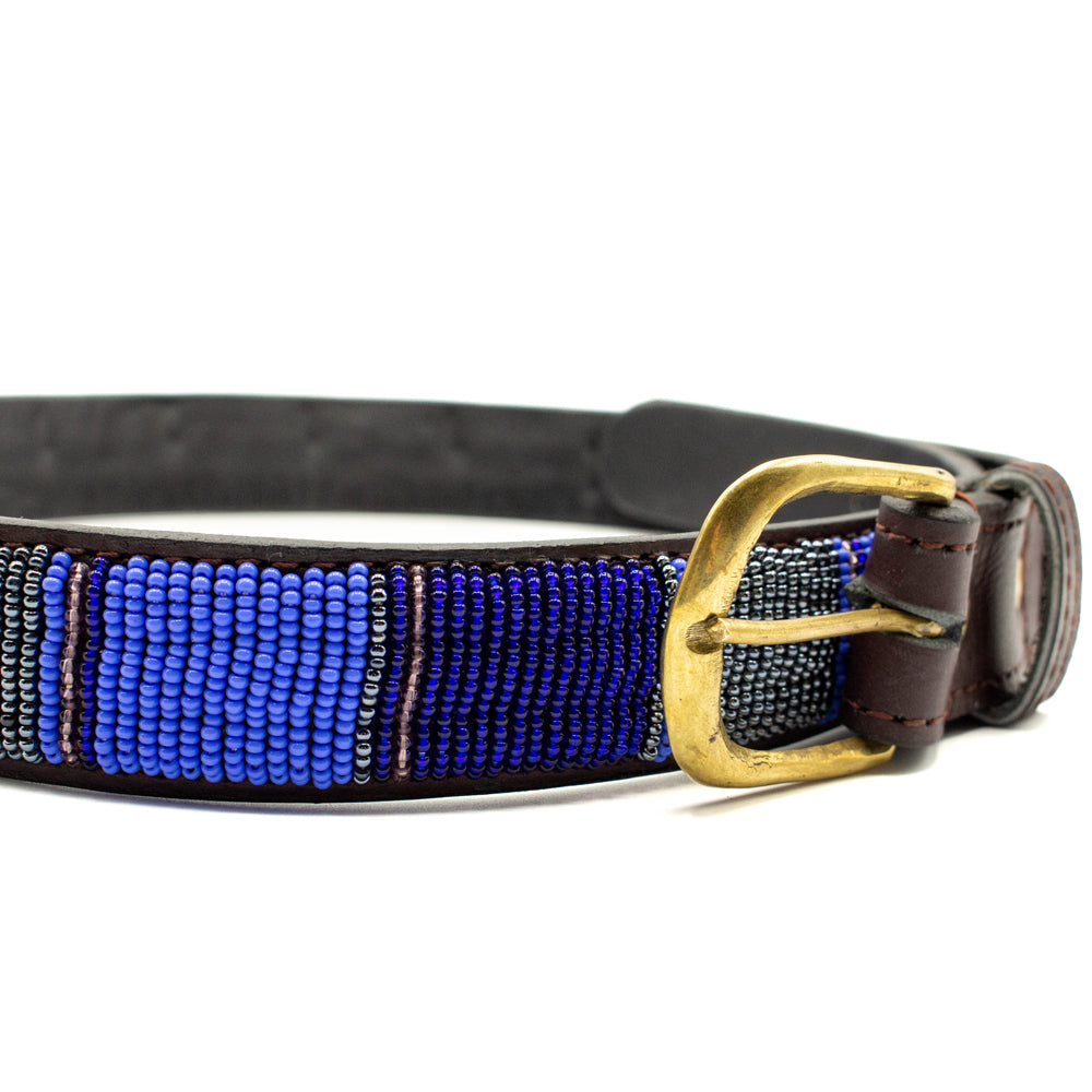 Ceinture en perles et cuir Gigi Chapka