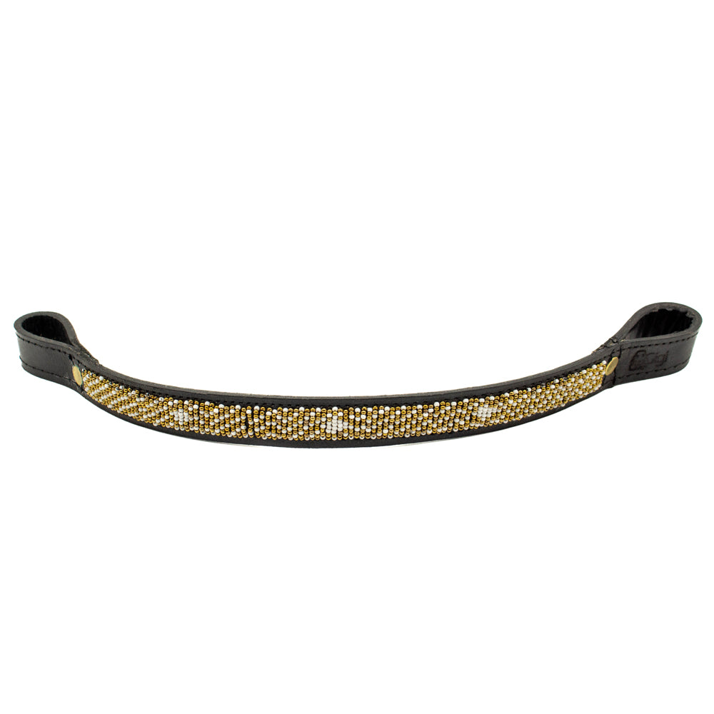 Frontal cheval en perles et cuir Gigi Coast