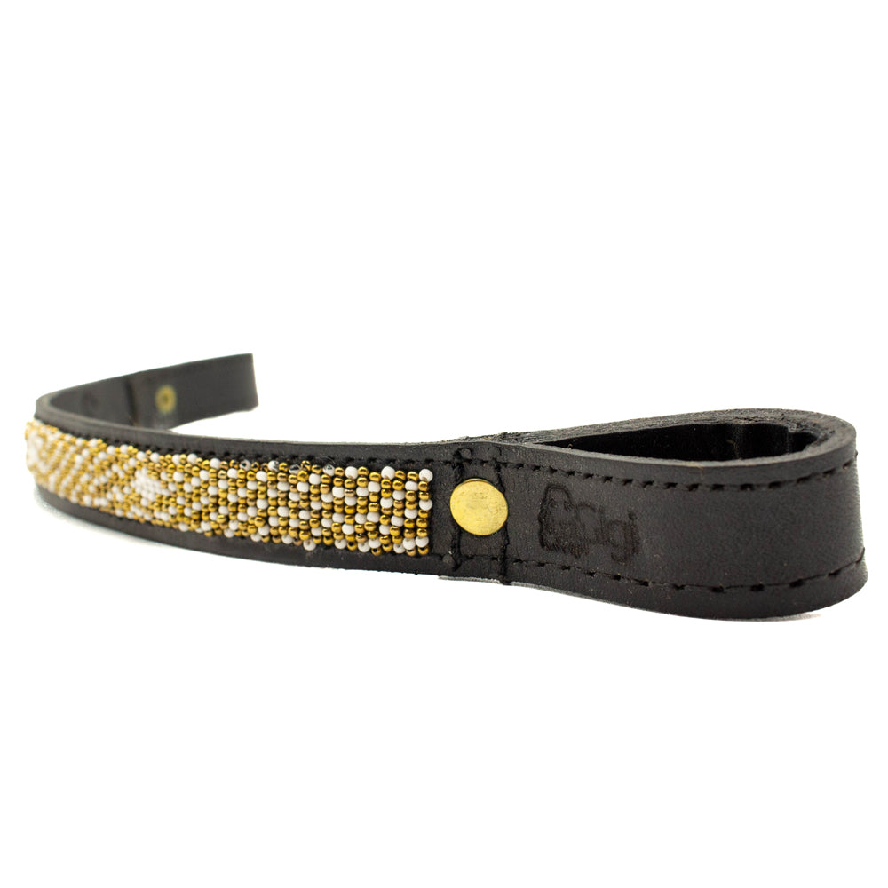 Frontal cheval en perles et cuir Gigi Coast