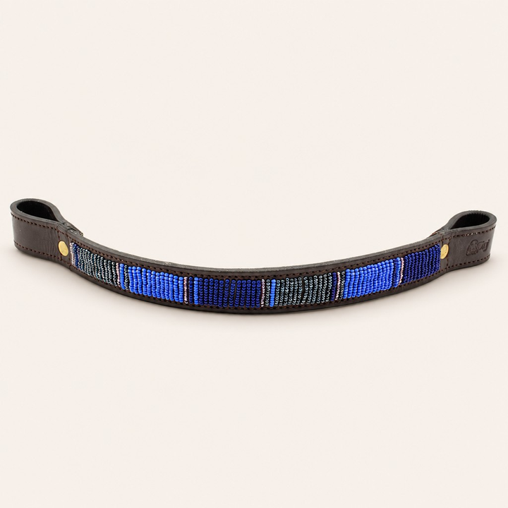 Frontal cheval en perles et cuir Gigi Chapka