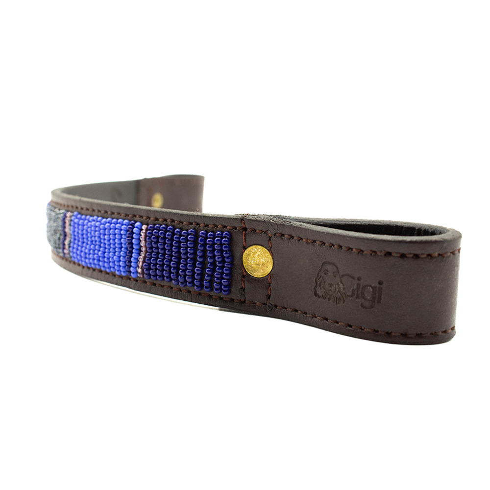 Frontal cheval en perles et cuir Gigi Chapka