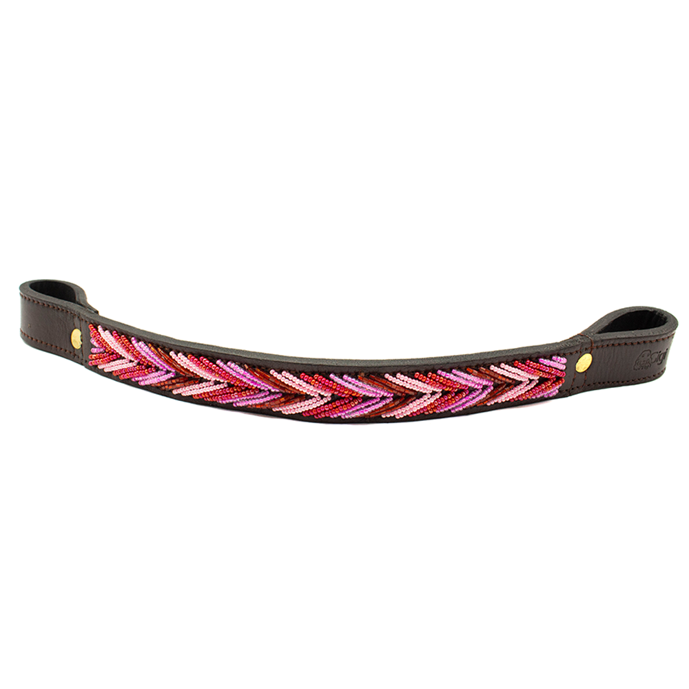 Frontal cheval en perles et cuir Gigi Themba